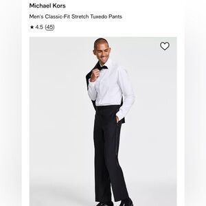 Michael Kors Men's Classic-Fit Stretch Tuxedo Pants